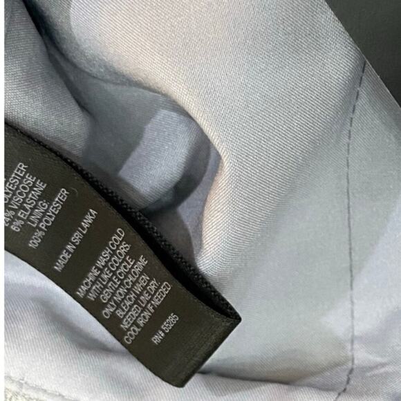 NWT Express Women's Gray White High Waisted Plaid Pattern Pencil Skirt Size 6 - Picture 2 of 5